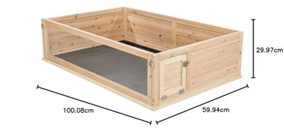 TRIXIE INDOOR REN CAVIA HOUT / PLEXIGLAS 100X60X30 CM