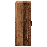 Wandkast 69,5x34x90 cm bewerkt hout oud houtkleurig - thumbnail