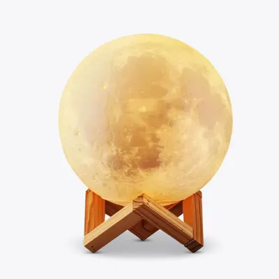 Maan Luchtbevochtiger en Nachtlampje - ø13cm - 800 ml