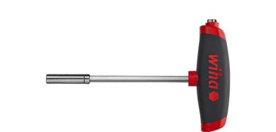 Wiha 388DS14-01 Stiftsleutel met dwarsgreep ComfortGrip en twee bithouders 1/4" magnetisch 150 mm - 45453