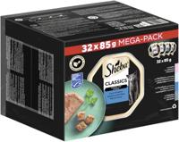 SHEBA Classics Ocean Selection Pate White Fish, Cod, Salmon, Tuna - šlapias kačių maistas - 32 x 85 g - thumbnail