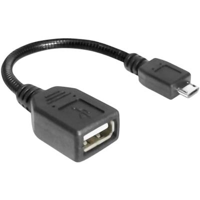 Delock 83293 USB-kabel USB 2.0 USB-micro-B stekker, USB-A bus 0.15 m Zwart Met OTG-functie Delock 83293 USB-kabel USB 2.0 USB-micro-B stekker, USB-A bus 0.15 m Zwart Met OTG-functie