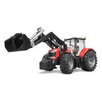 bruder Massey Ferguson 7600 met frontlader modelvoertuig - thumbnail
