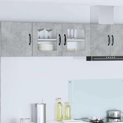 Keukenkast aan de muur Beton Grijs 80 x 31 x 40 cm Bewerkt hout Keukenkast aan de muur Beton Grijs 80 x 31 x 40 cm Bewerkt hout