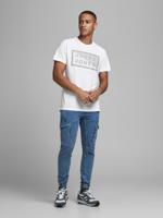 JACK & JONES CORE T-shirt JCOSHAWN van biologisch katoen wit - thumbnail
