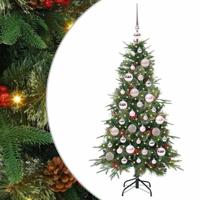 VidaXL Kunstmatige inklapbare kerstboom groen 120 cm pe en pvc - thumbnail