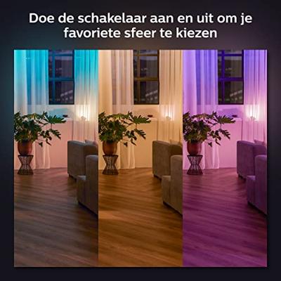 Philips Hue Wall Switch Module, 2, White Pack werkt met Alexa, Google Assistant en Apple HomeKit