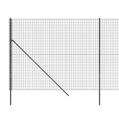 VidaXL Draadgaashek 1,4x10 m gegalvaniseerd staal antracietkleurig