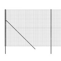 Draadgaashek 1,4x10 m gegalvaniseerd staal antracietkleurig - thumbnail