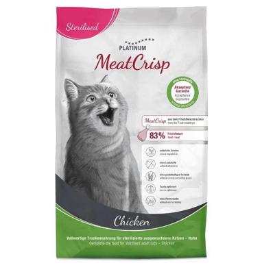 PLATINUM MeatCrisp Sterilised Chicken - droog kattenvoer - 3kg