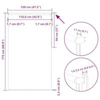 Rolgordijn verduisterend 120x175 cm stofbreedte 116,6 cm beige - thumbnail