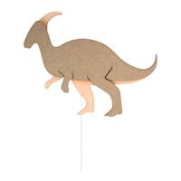 Van Tjalle En Jasper - dino wandlamp parasaurolopus - hout - thumbnail