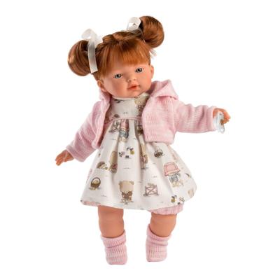 Dreumespop Lea Llorona met Beertjesjurk - 33 cm