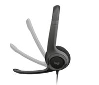 Hoofdtelefoon met microfoon Logitech 981-000406 Zwart - thumbnail