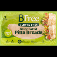 BFree Gluten Free Stone Baked Pitta Breads 4 Stuks 220 g bij Jumbo - thumbnail