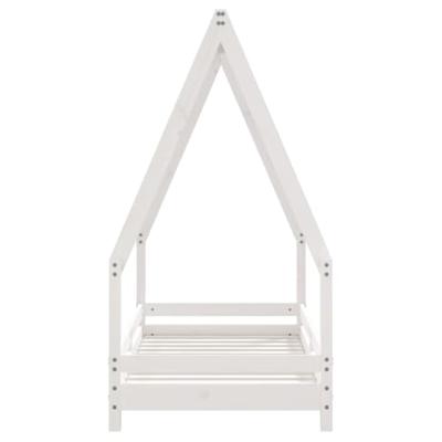 Kinderbedframe 70x140 cm massief grenenhout wit Kinderbedframe 70x140 cm massief grenenhout wit