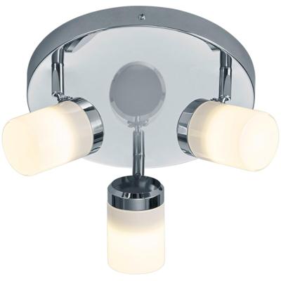 LED Plafondspot IP44 Spatwaterdicht - Mat Chroom Rond - GU10 Aluminium
