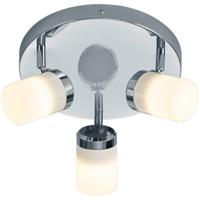 LED Plafondspot IP44 Spatwaterdicht - Mat Chroom Rond - GU10 Aluminium - thumbnail