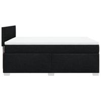 Boxspring met matras stof zwart 140x200 cm - thumbnail