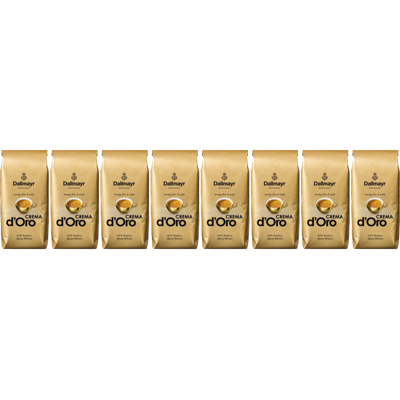 Dallmayr Crema d'Oro mild & fijn - koffiebonen - 8 x 1 kilo