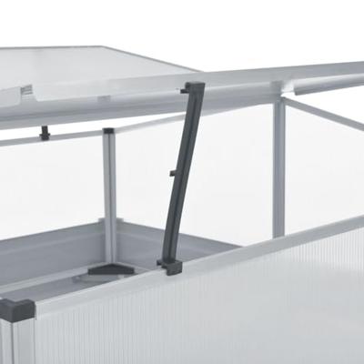 Tuinkas 100x100x85 cm gegalvaniseerd staal grijs