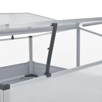 Tuinkas 100x100x85 cm gegalvaniseerd staal grijs - thumbnail