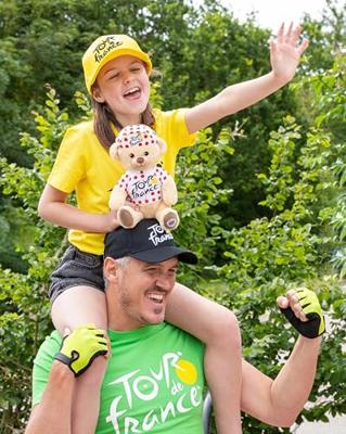 Pluche - GIPSY TOYS - Tour De France - Polka Dot Shirt Beer 24 cm