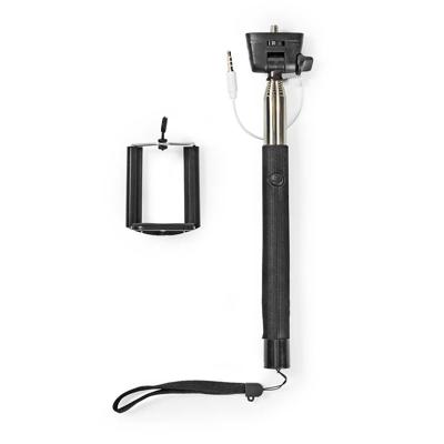 Uitschuifbare Selfiestick | Bedrade sluiterknop | Antislip Handgreep | Veiligheidskoord