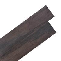 VidaXL Vloerplanken zelfklevend 5,02 m² 2 mm pvc donkerbruin - thumbnail