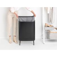 Brabantia Bo Hi Wasbox - 2x45 liter - mat zwart 200564 - thumbnail