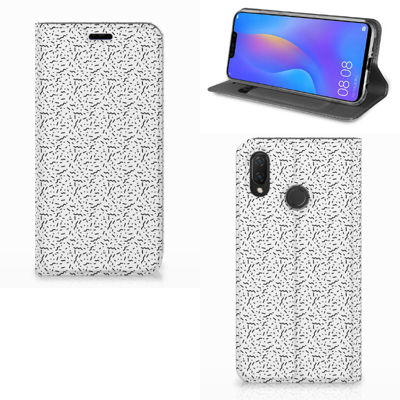 Huawei P Smart Plus | Hoesje met Magneet | Stripes Dots Huawei P Smart Plus | Hoesje met Magneet | Stripes Dots