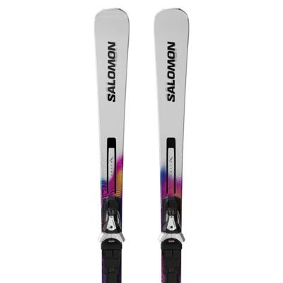 Salomon E Addikt Pro 66 + Mi12 GW F80 Ski White/Race Blue/Rhodamine 170