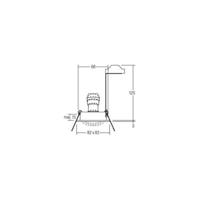 Brumberg 36144250 36144250 Inbouwlamp GU10 50 W Aluminium Brumberg 36144250 36144250 Inbouwlamp GU10 50 W Aluminium