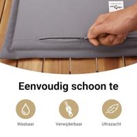 7-delige Loungeset met kussens poly rattan beige - thumbnail