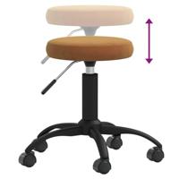 VidaXL Massagekruk fluweel bruin - thumbnail