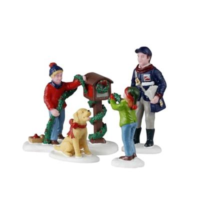 Mailbox Decorating 12x4x20 cm 4st Kerstdorp LEMAX - Lemax