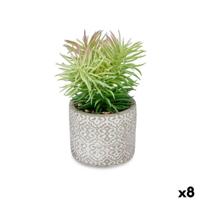 Decoratieve plant Vetplant Hout Plastic 12 x 22 x 12 cm (8 Stuks) - thumbnail