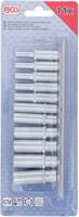 BGS technic Hexagon Socket Set, Deep 1/4" AF 4 - 13 mm 11 Pcs. - thumbnail
