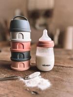 Melkdispenser met 4 vakken BEABA mineraalgrijs/roze - thumbnail
