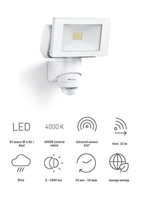 Steinel Led schijnwerperLS 150 LED LS sensor wit - 52553