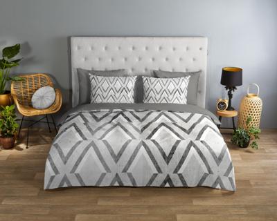 Good Morning Dekbedovertrek "grafische print" - Grijs - (200x200/220 cm) - Katoen Good Morning Dekbedovertrek "grafische print" - Grijs - (200x200/220 cm) - Katoen