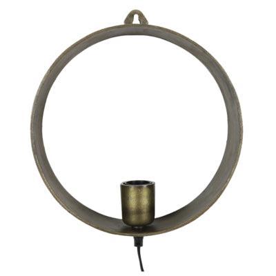 Countryfield wandlamp largo messingkleurig eu-stekker 29,5 cm | 2 stuks