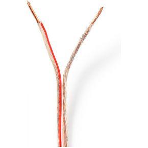 Nedis Speaker-Kabel | 2x 1.5 mm² | CCA | 100 m | Transparant | 1 stuks - CAGW1500TR1000 CAGW1500TR1000
