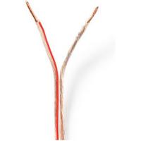 Nedis Speaker-Kabel | 2x 1.5 mm² | CCA | 100 m | Transparant | 1 stuks - CAGW1500TR1000 CAGW1500TR1000 - thumbnail