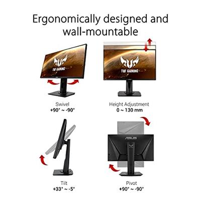 ASUS TUF Gaming VG259QM Gamer Esport 24,5 Inch FHD - IPS-Plaat - 280 Hz - 16:9-1920 x 1080-400 Cd/m² - Display Port & 2 x HDMI - Nvidia G-Sync - Extreme Low Motion Blur - Hdr 400. 0.