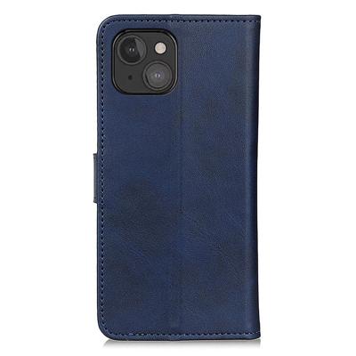 Casecentive Leren Wallet case met sluiting iPhone 13 Mini blauw