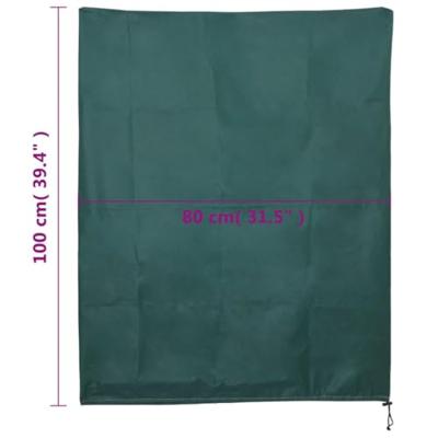 VidaXL Plantenhoezen met trekkoord 4 st 70 g/m² 0,8x1 m