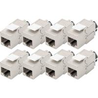 Digitus DN-93617-8 RJ45-inbouwmodule Keystone CAT 6A 8 stuk(s) - thumbnail