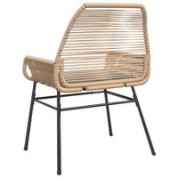 Tuinstoelen 2 st met kussens poly rattan bruin - thumbnail