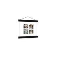 Gepersonaliseerde poster met zwarte posterhanger 20x20 - thumbnail